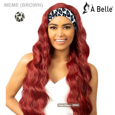 A Belle Caramel BRO Headband Wig - MEME BROWN